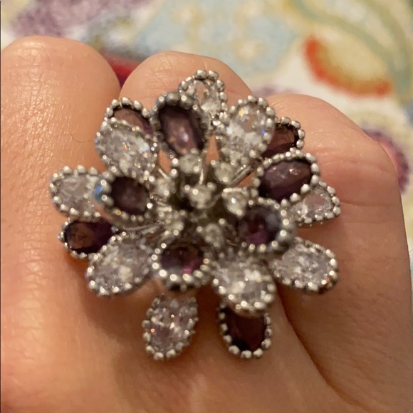 Purple statement ring - Picture 3 of 7